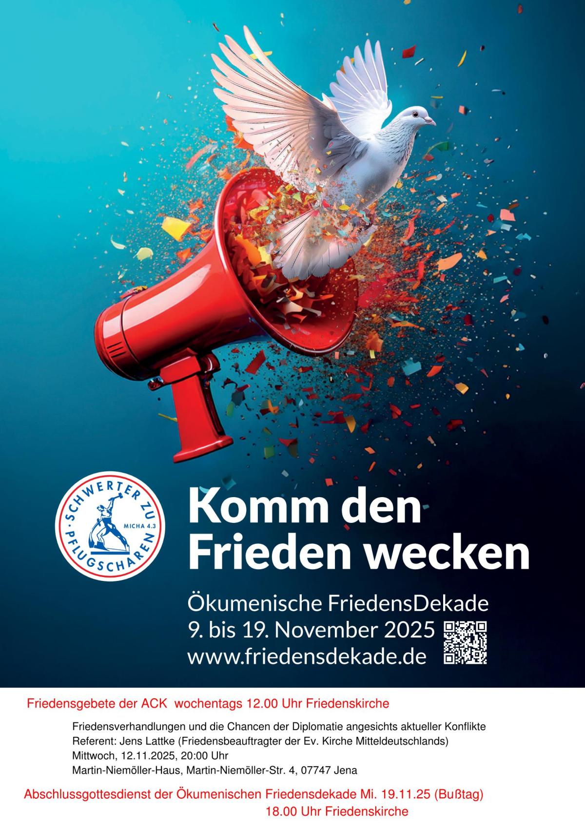 Plakat Friedensdekade 2025 Page 1 | Foto: ACK Jena