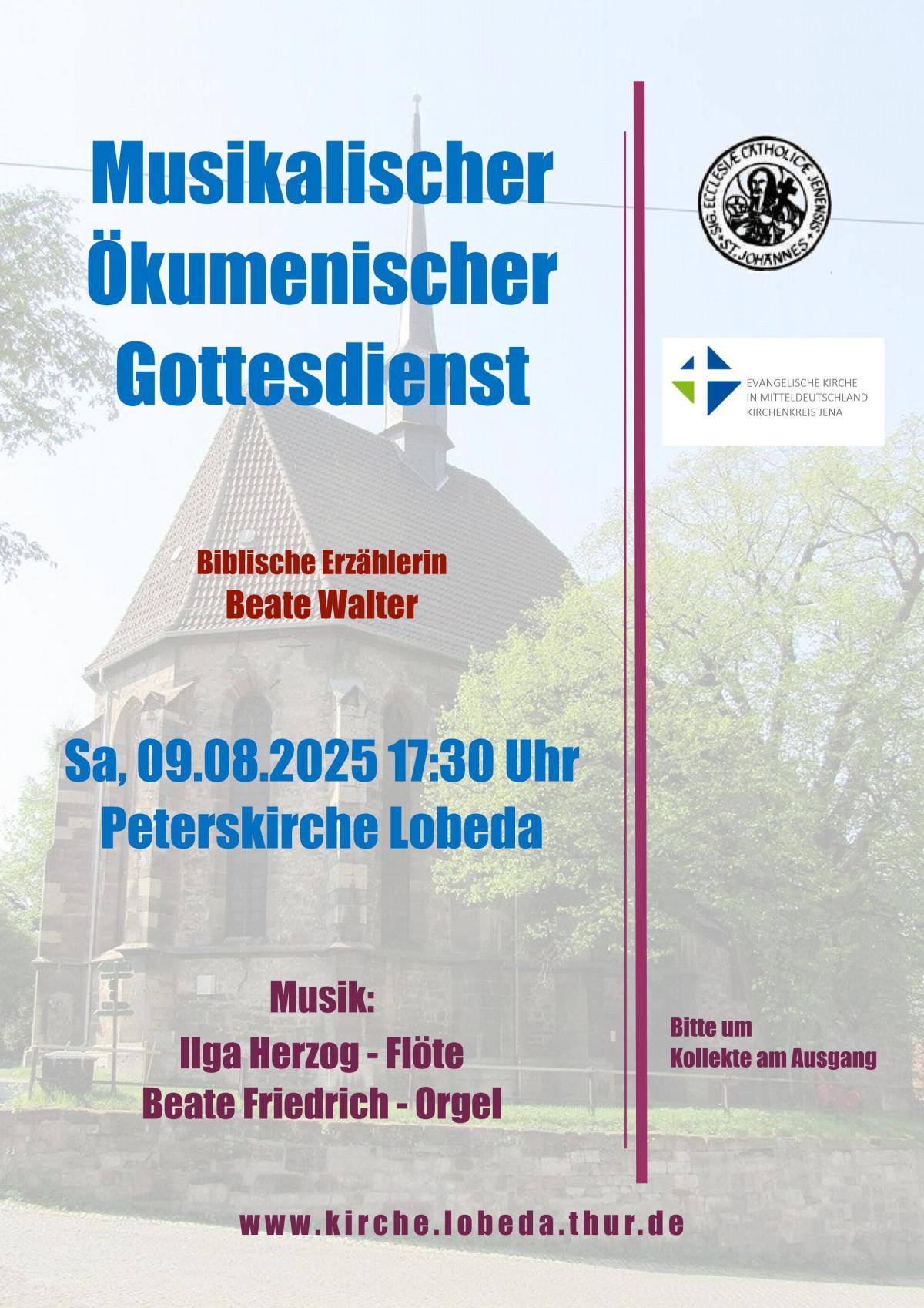 250809 Plakat ökum. musikalische Andacht Page 1 | Foto: KGV Lobeda 250809 Plakat ökum. musikalische Andacht Page 1 | Foto: KGV Lobeda